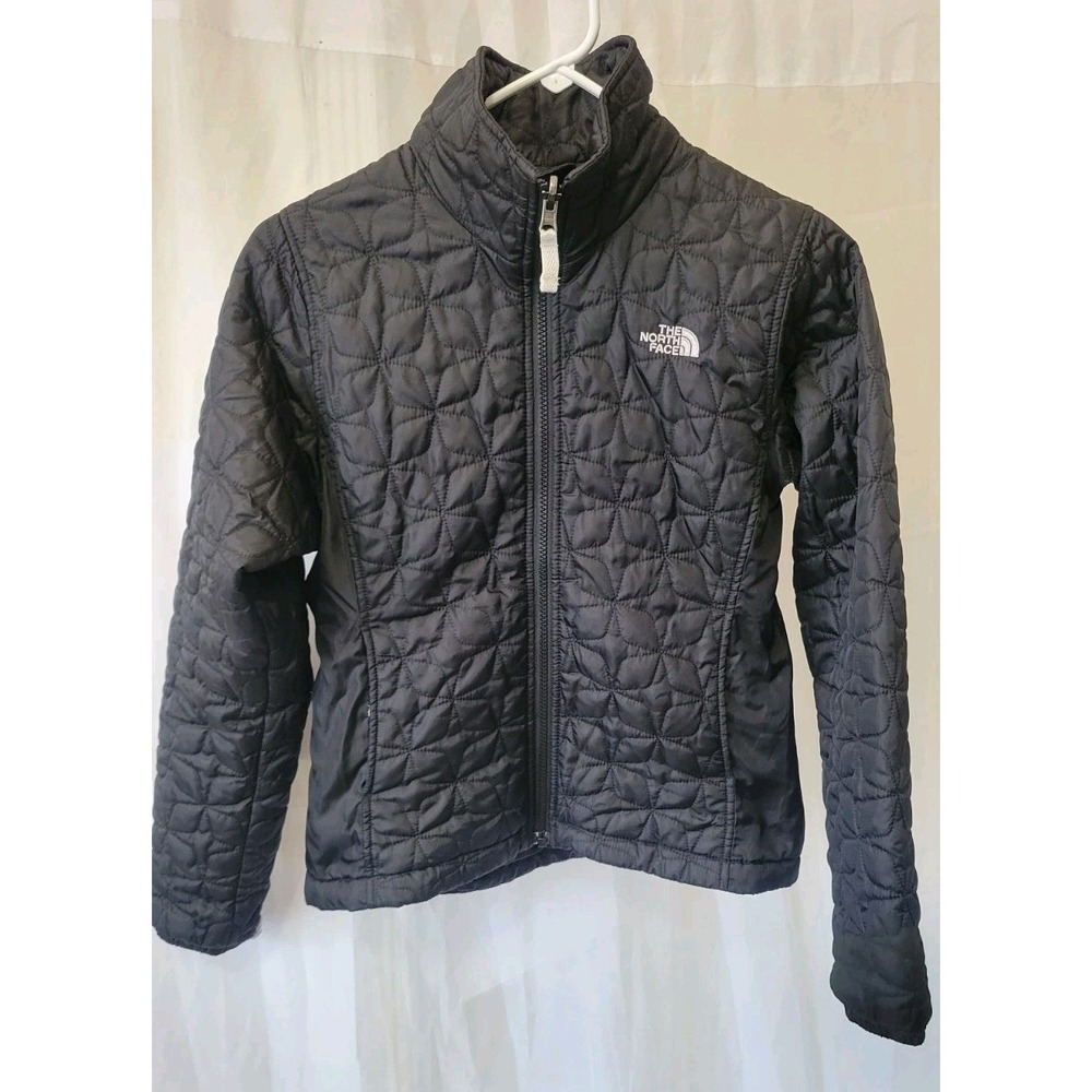 The North Face ThermoBall Black Quilted Insulated Full Zip Jacket Women XS